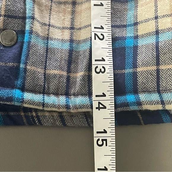 Nannette Plaid Flannel Jacket - Blue & Tan - Size 2T - Picture 10 of 10